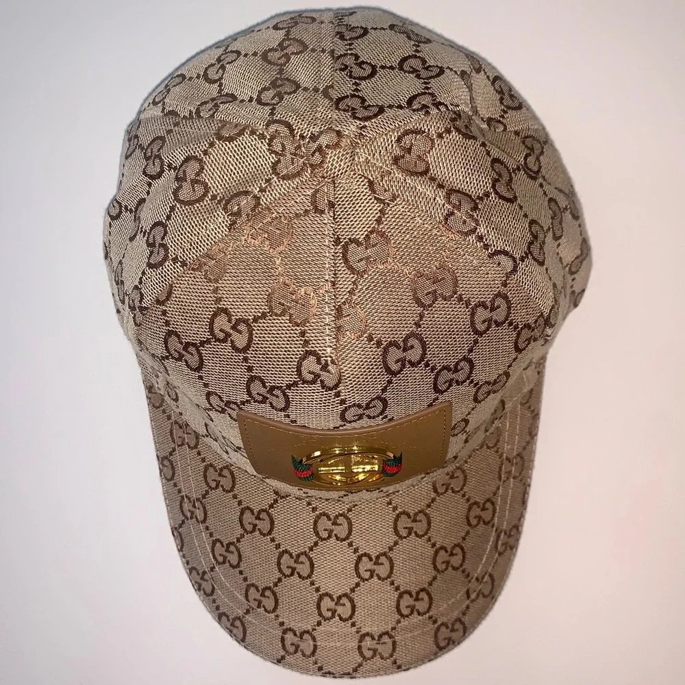 Gucci Tan Monogram Ball Cap